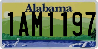 AL license plate 1AM1197