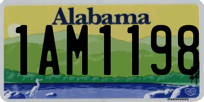 AL license plate 1AM1198