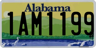 AL license plate 1AM1199