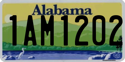 AL license plate 1AM1202