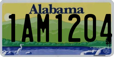 AL license plate 1AM1204