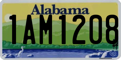 AL license plate 1AM1208