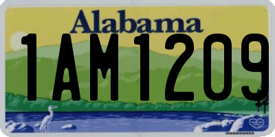 AL license plate 1AM1209