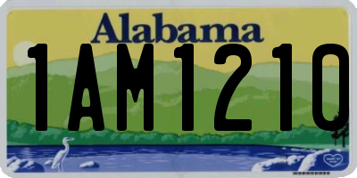 AL license plate 1AM1210