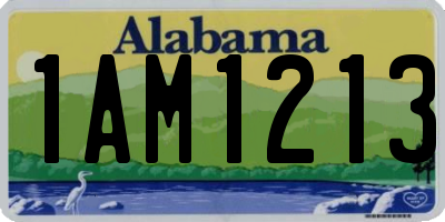 AL license plate 1AM1213