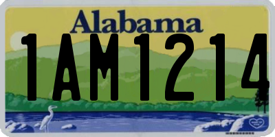 AL license plate 1AM1214
