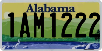 AL license plate 1AM1222