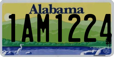 AL license plate 1AM1224