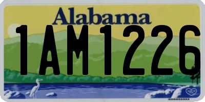 AL license plate 1AM1226