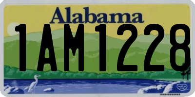 AL license plate 1AM1228