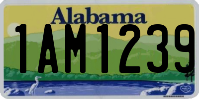 AL license plate 1AM1239