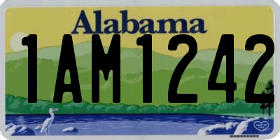 AL license plate 1AM1242