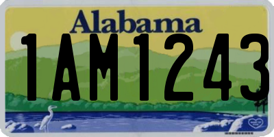 AL license plate 1AM1243