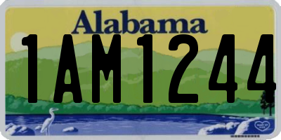 AL license plate 1AM1244