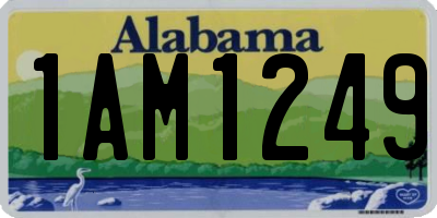 AL license plate 1AM1249