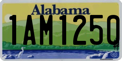 AL license plate 1AM1250