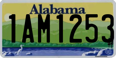 AL license plate 1AM1253