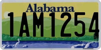 AL license plate 1AM1254