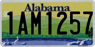 AL license plate 1AM1257