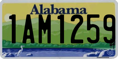AL license plate 1AM1259