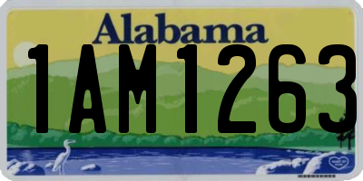 AL license plate 1AM1263