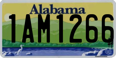 AL license plate 1AM1266