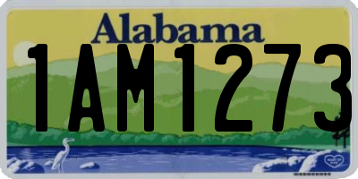 AL license plate 1AM1273