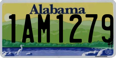 AL license plate 1AM1279