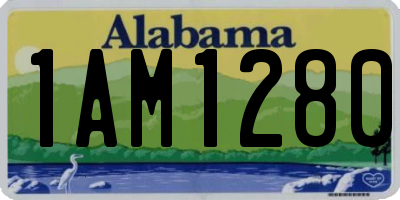 AL license plate 1AM1280