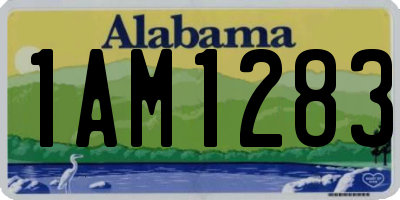 AL license plate 1AM1283