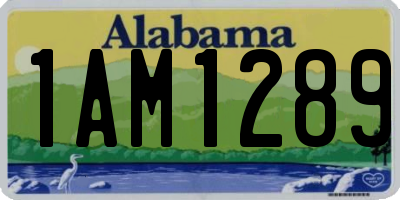 AL license plate 1AM1289