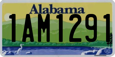 AL license plate 1AM1291