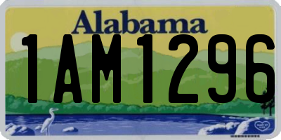 AL license plate 1AM1296