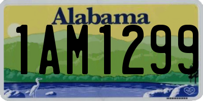 AL license plate 1AM1299