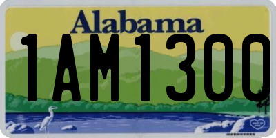 AL license plate 1AM1300