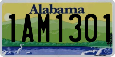 AL license plate 1AM1301