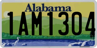 AL license plate 1AM1304