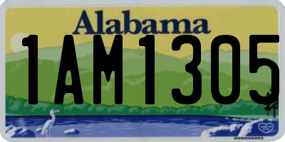 AL license plate 1AM1305