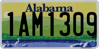 AL license plate 1AM1309
