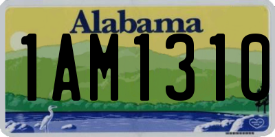AL license plate 1AM1310