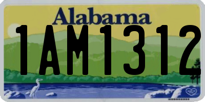 AL license plate 1AM1312