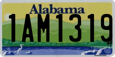 AL license plate 1AM1319