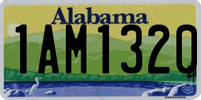 AL license plate 1AM1320