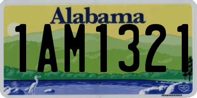AL license plate 1AM1321