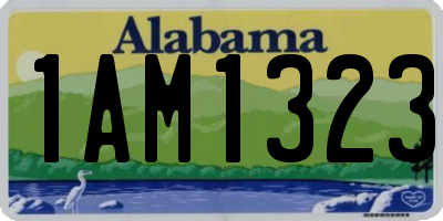 AL license plate 1AM1323