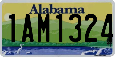 AL license plate 1AM1324