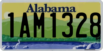 AL license plate 1AM1328