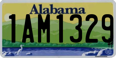 AL license plate 1AM1329