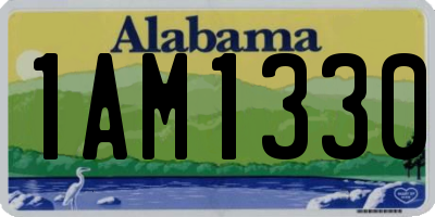 AL license plate 1AM1330