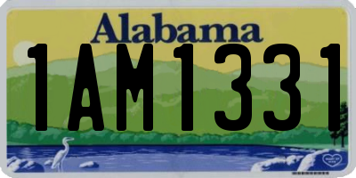 AL license plate 1AM1331